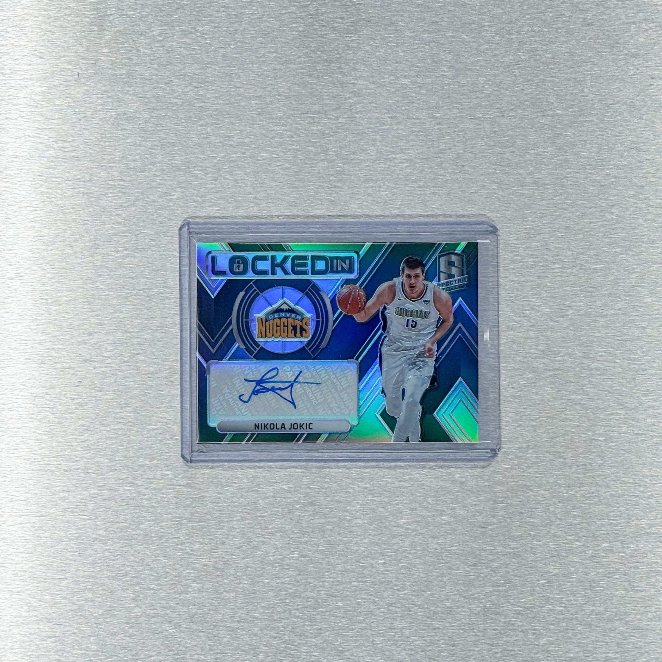 2017-18 Panini Spectra Basketball - Denver Nuggets - Nikola Jokic - locked in auto 15/99
